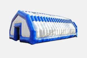 Inflatable storage tents