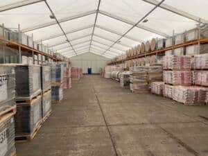 Storage Tent Interior