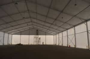Storage Tent Interior